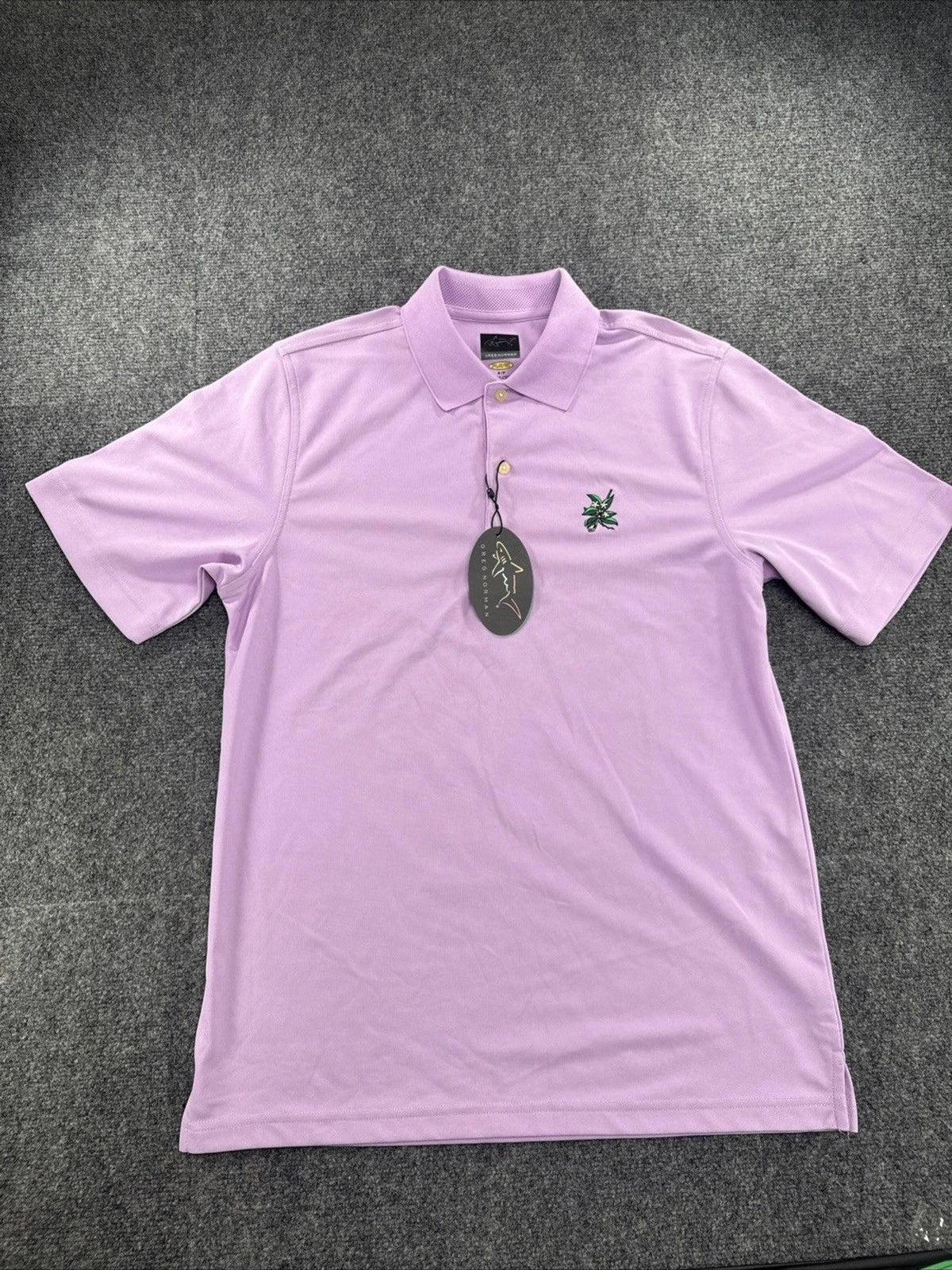 Greg Norman Play Dry Golf Polo Shirt Nova Purple Short Sleeve Men’s Small NWT
