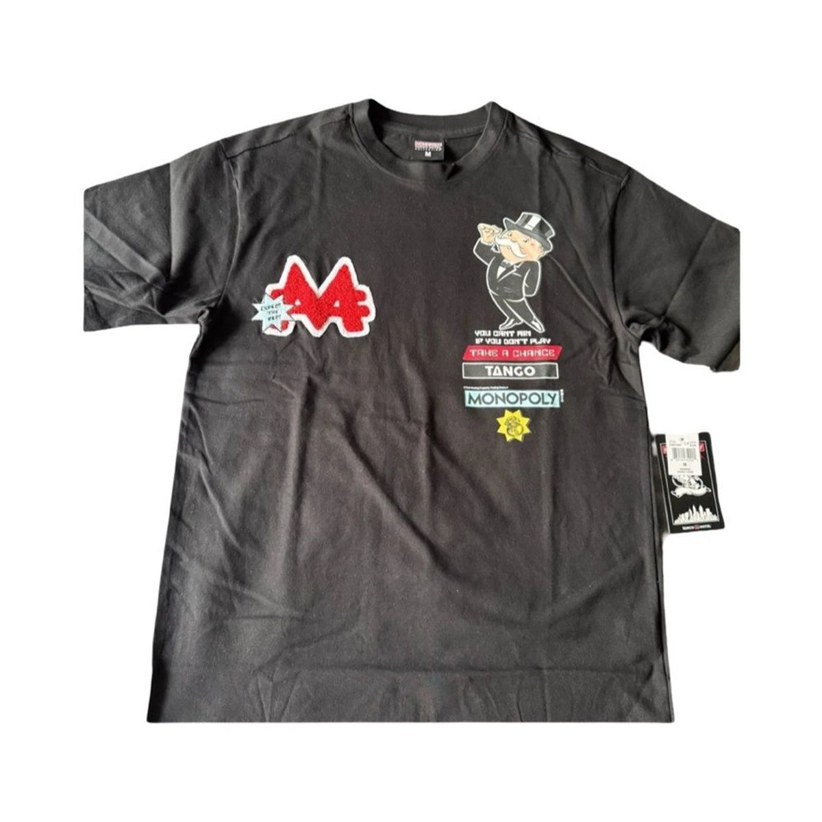 Tango Hotel x Monopoly Graphic T-Shirt Men’s Medium Black NWT Streetwear
