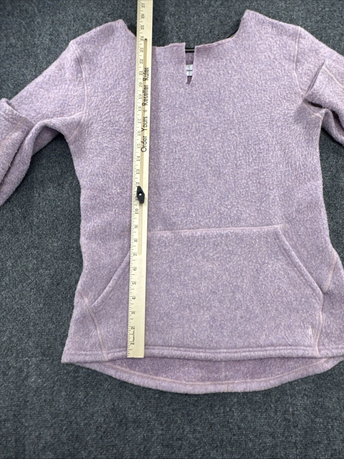Smartwool Hudson Trail Women's M Pink Wool Blend Fleece Pullover SW011525