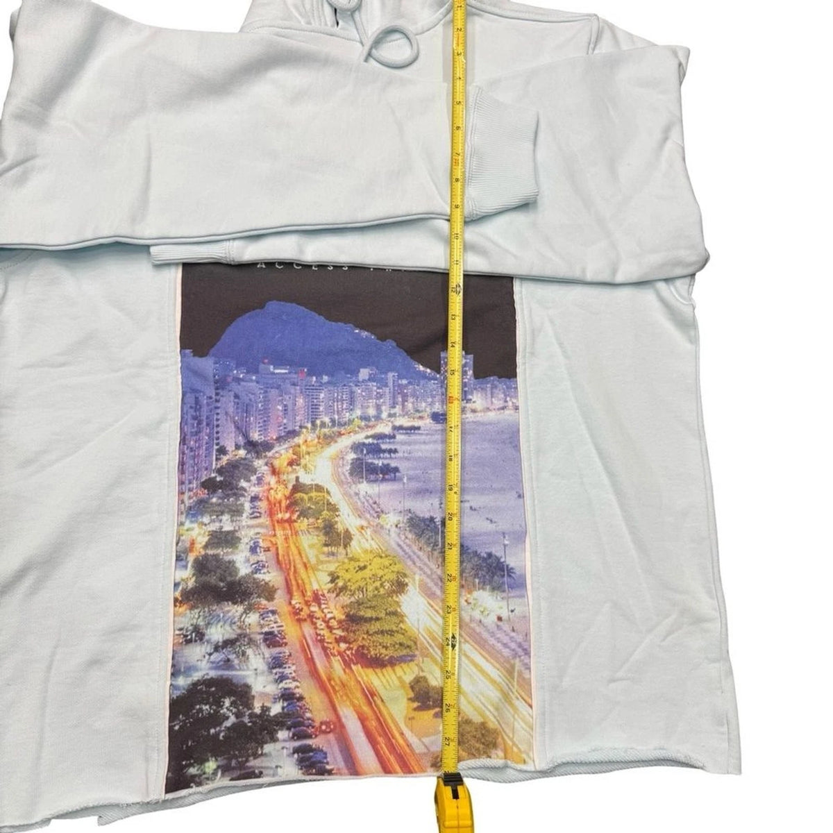 Si Tu Veux Riviera Hoodie Large Delicate Blue TV0101 Streetwear BNWT