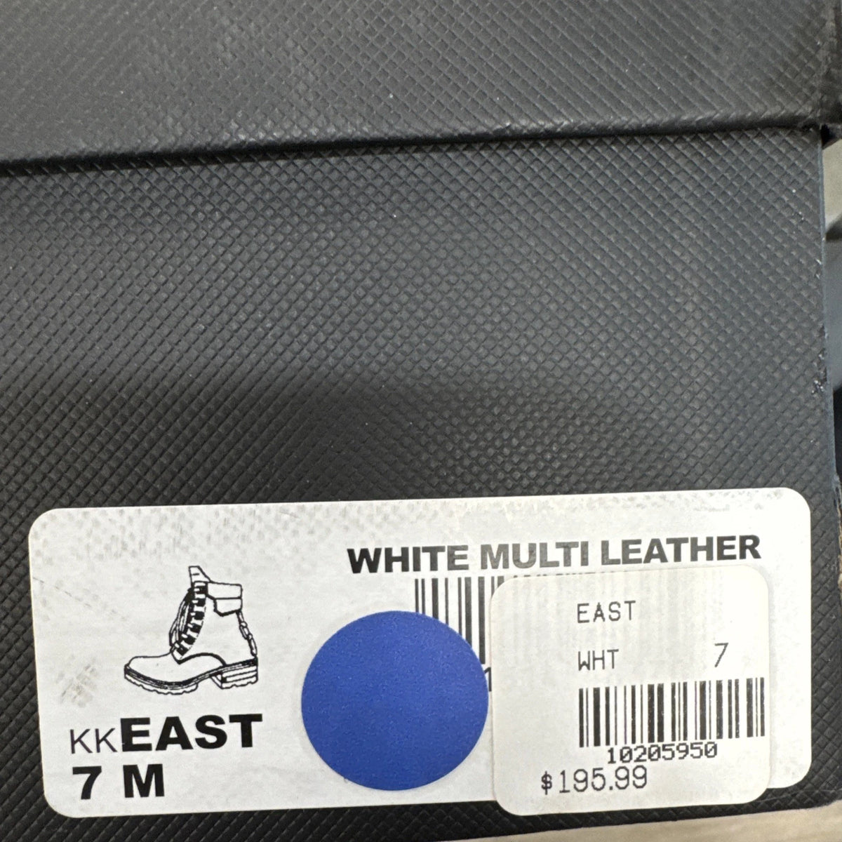 Kendall + Kylie East White Leather Combat Boots Women’s Size 7M w/ Box