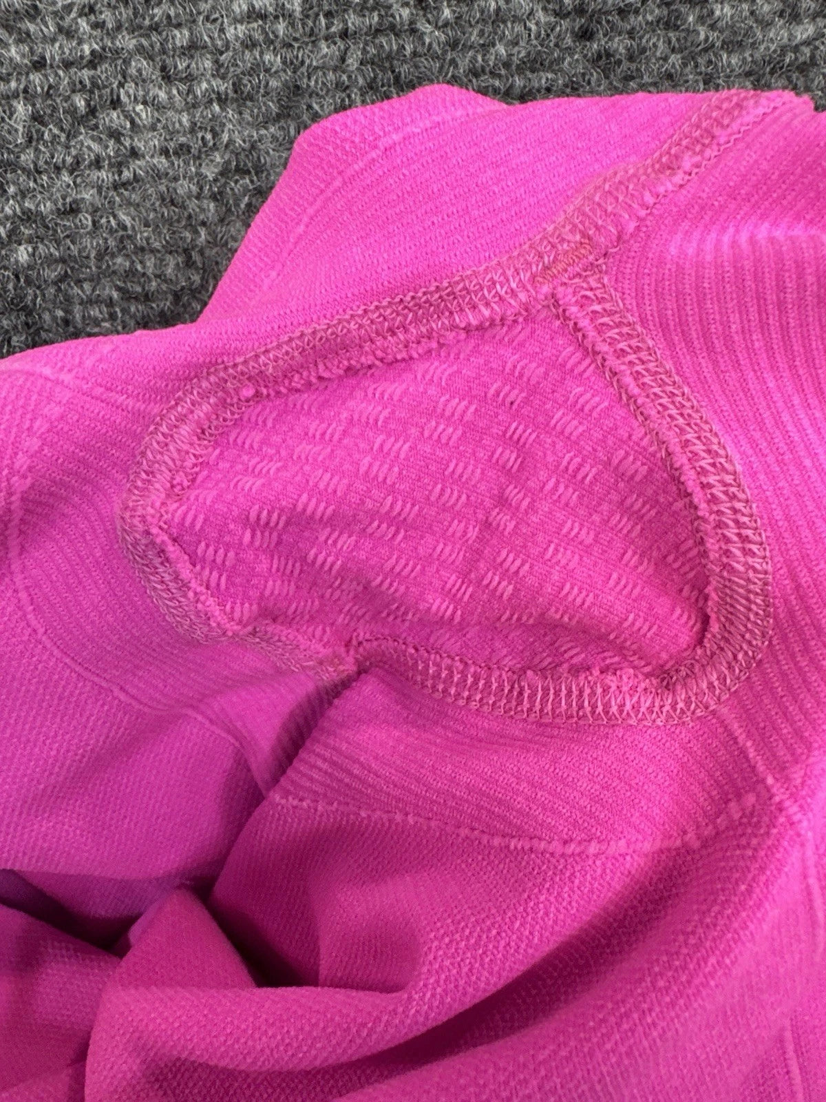Lululemon Women's Hot Pink Ruched Crop Leggings Size 4 Pre-Owned