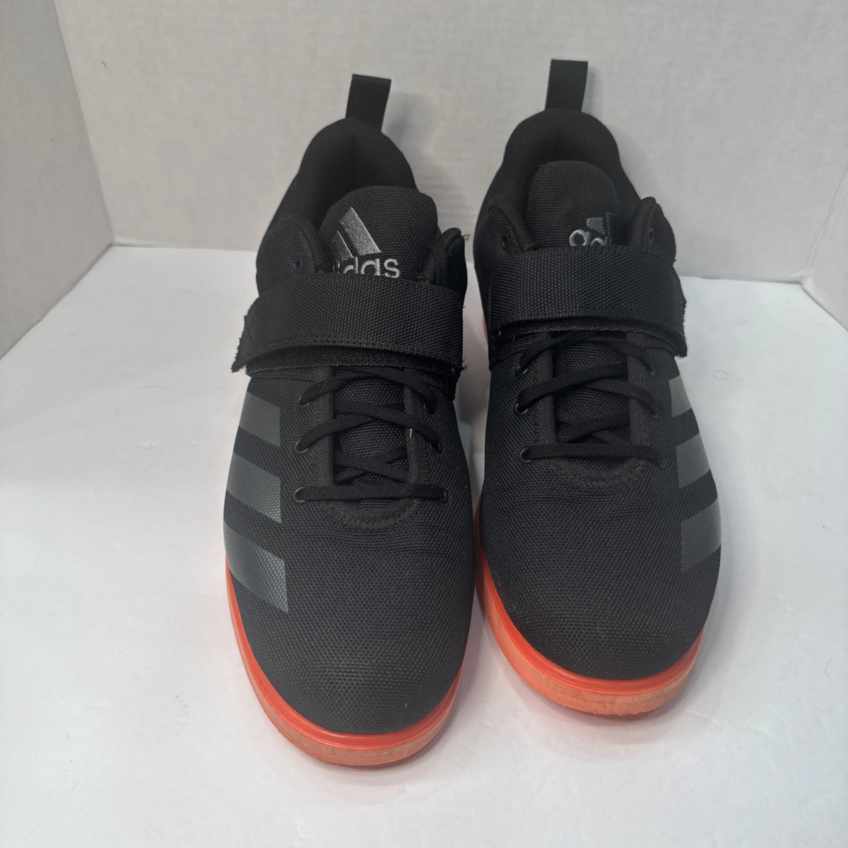 adidas Powerlift 4 Men’s 13.5 Black Signal Coral Weightlifting Shoes EF2981