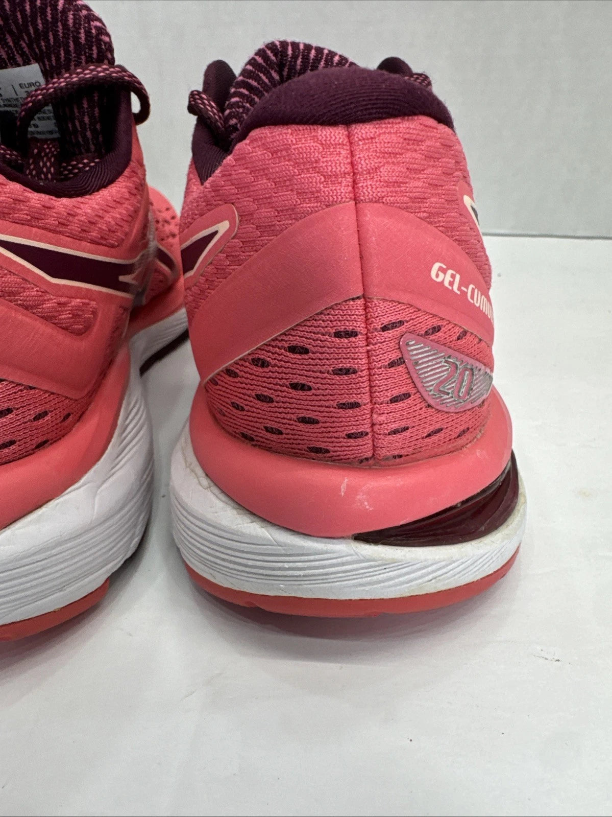 ASICS Gel-Cumulus 20 Women’s 8 Pink Burgundy Running Shoes 1012A008