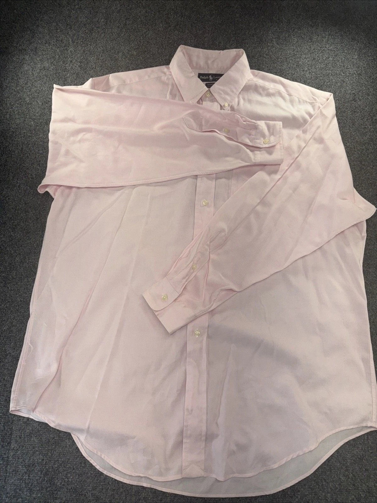 Ralph Lauren Yarmouth Men's Pink Cotton Classic Fit Dress Shirt 16.5 34/35
