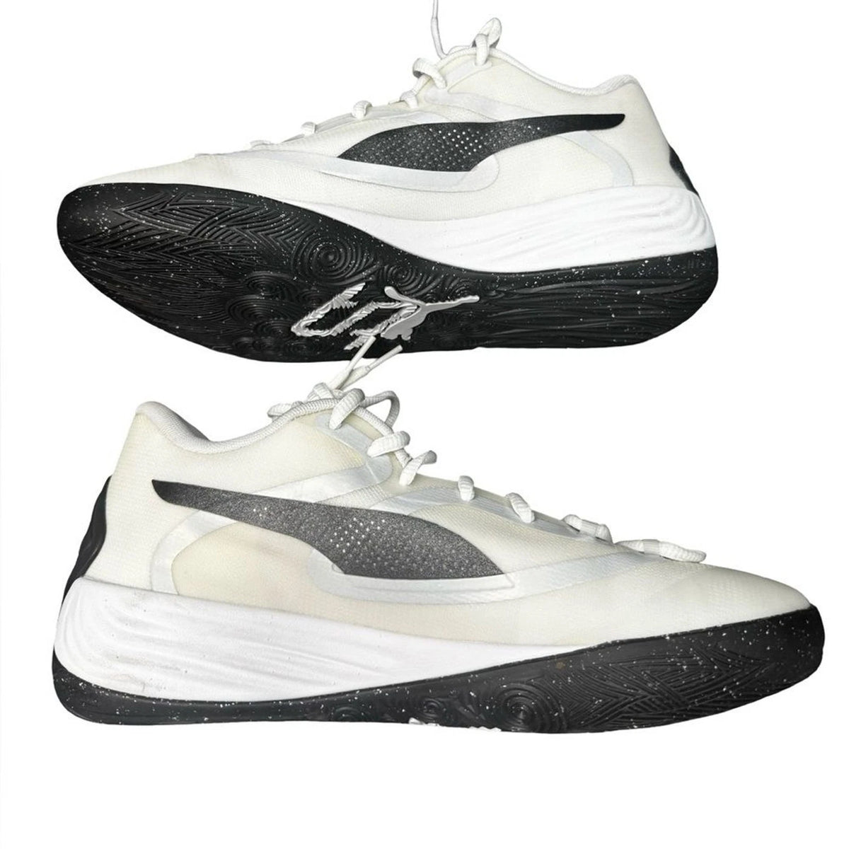 PUMA Stewie 2 Team Womens Basketball Sneakers White Black Size 9 Brand New