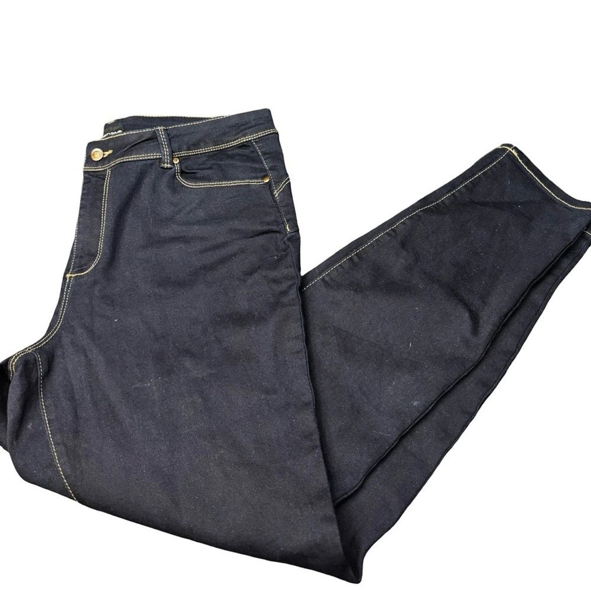Miss Poured Skinny Jeans Women's Size 16 Dark Wash Stretch Denim EUC