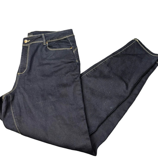 Miss Poured Skinny Jeans Women's Size 16 Dark Wash Stretch Denim EUC