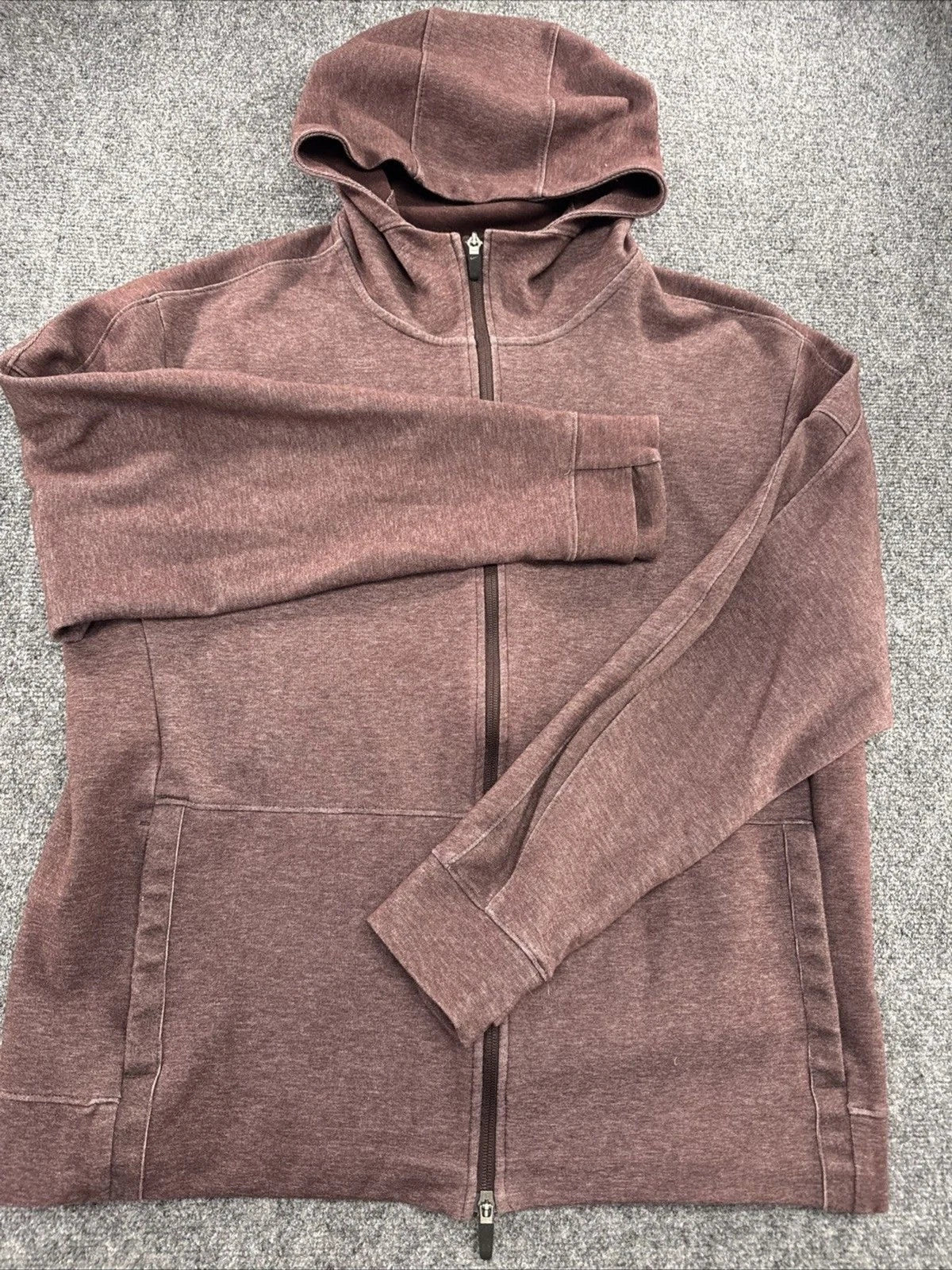 Nike Yoga Dri-FIT Full Zip Hoodie Men's L Dark Beetroot CU6260-203