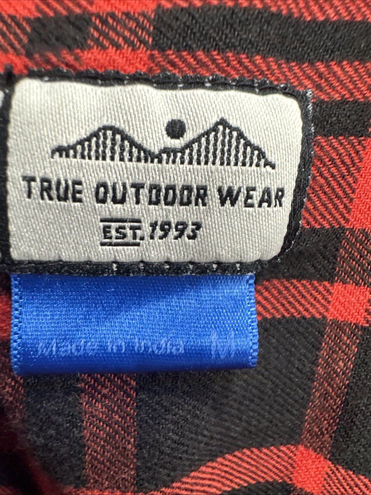 KAVU Women's M Red Black Plaid Flannel Shirt Corduroy Elbow Patches Outdoor