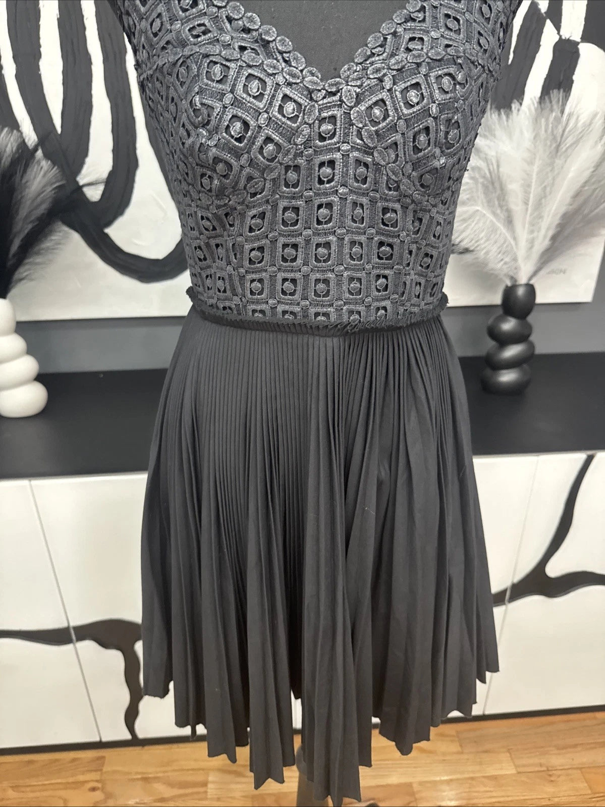 Catherine Malandrino Black Sheath Dress Women's 2 Sleeveless Cocktail EUC