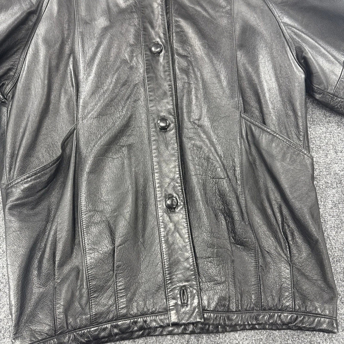 Vintage Pelle New York Milano Leather Jacket Women’s M Black Genuine Leather 90s