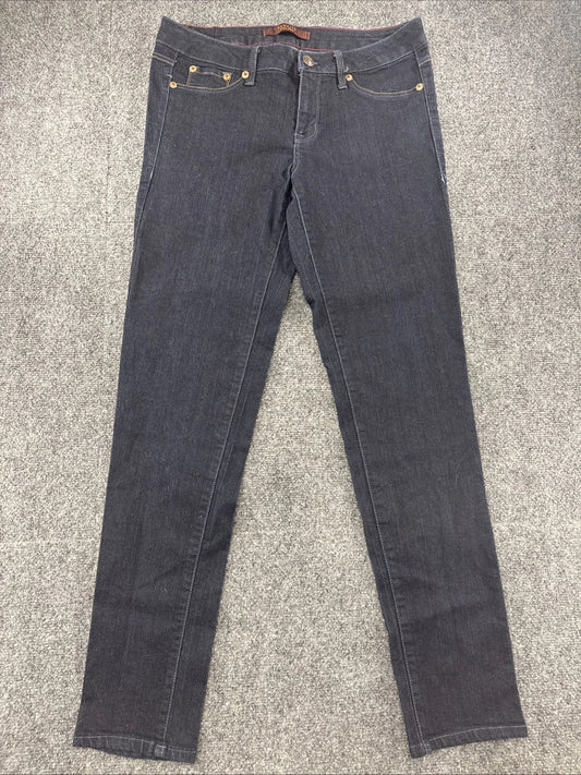 Domaine Grand Jeans Women's Size 13 Dark Wash Skinny Stretch Denim Blue Jeans