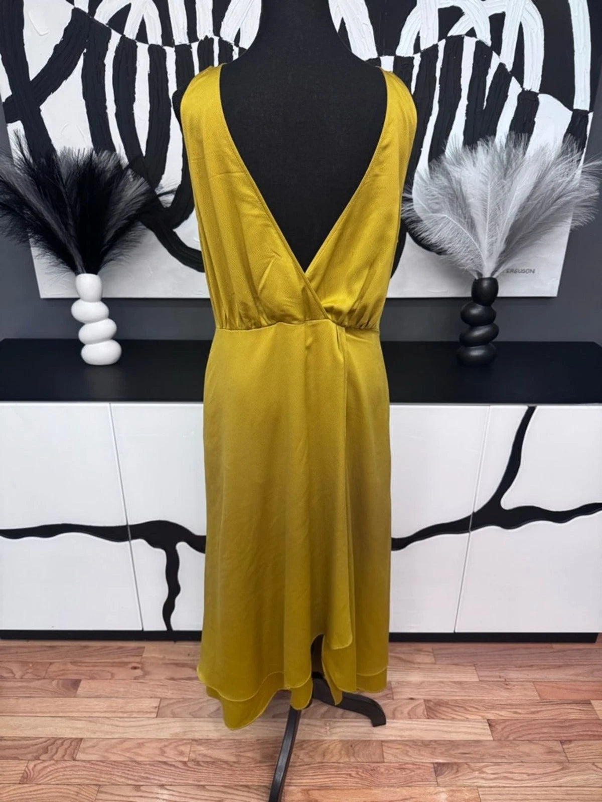 NWT French Connection Alessia Satin Wrap Dress 10