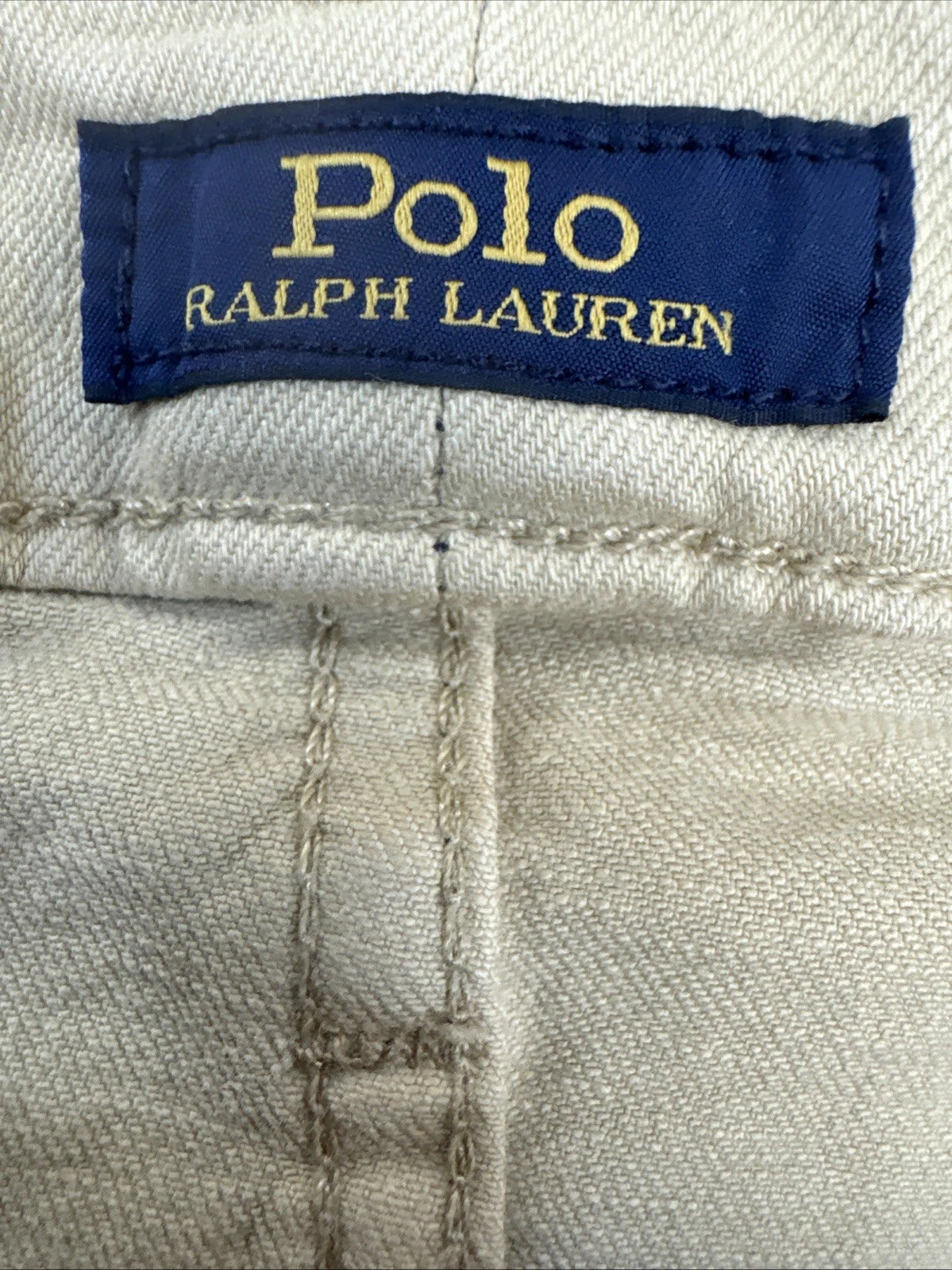 Polo Ralph Lauren Hampton Jeans Mens 52B x 32 Tan Relaxed Straight Big Tall