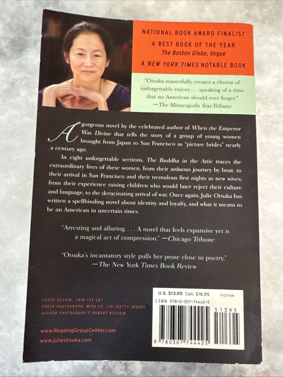 The Buddha in the Attic Julie Otsuka Paperback National Book Award Novel