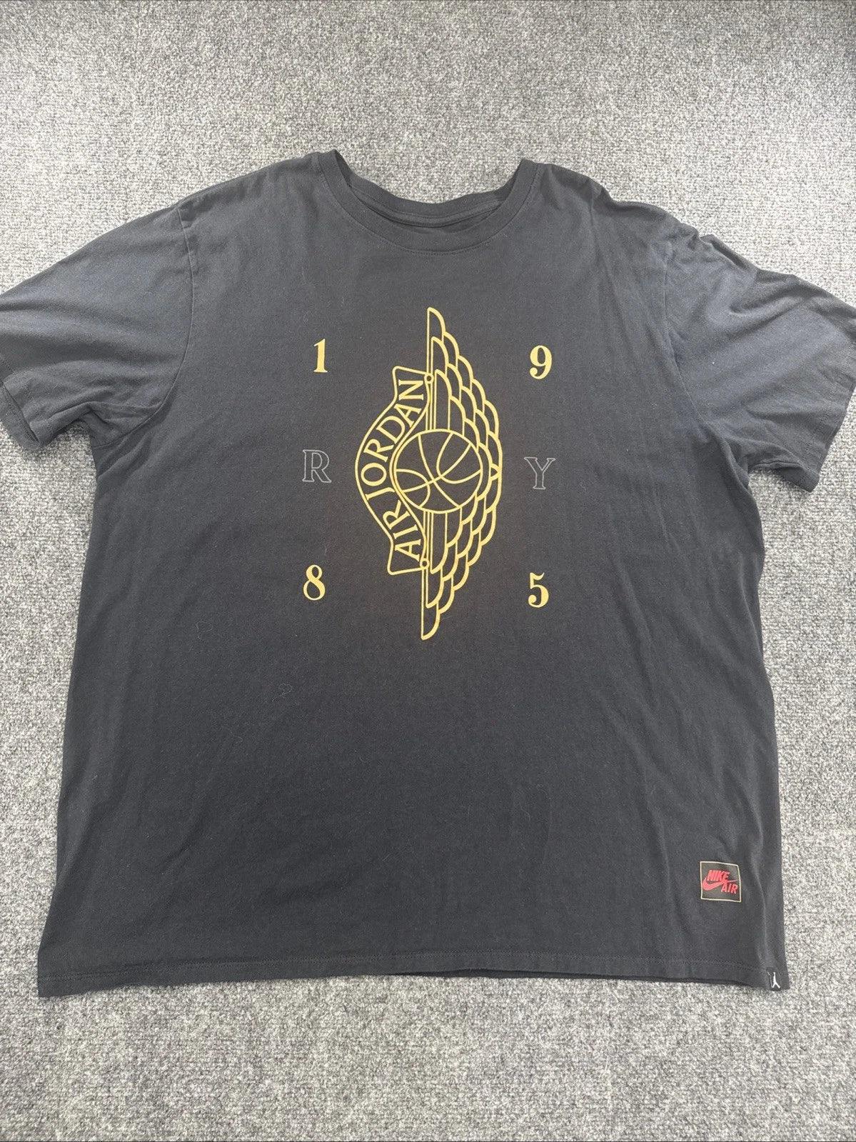 Air Jordan 1985 Wings Logo Graphic T-Shirt Black Men’s XXL Nike Air Cotton