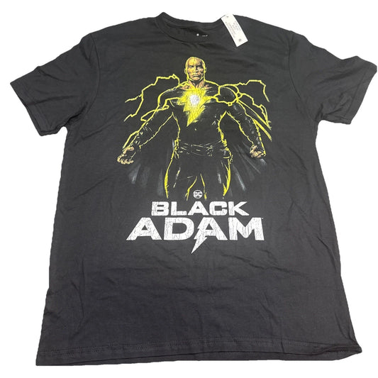 DC Black Adam The Rock T Shirt Mens Medium 38 40 Black Graphic Tee NWT