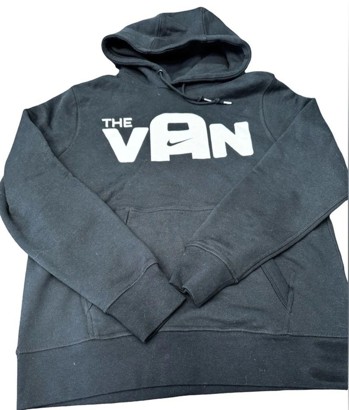 Nike Mens XL Club Fleece Hoodie Black THE VAN Graphic AJ8321-010 BNWOT