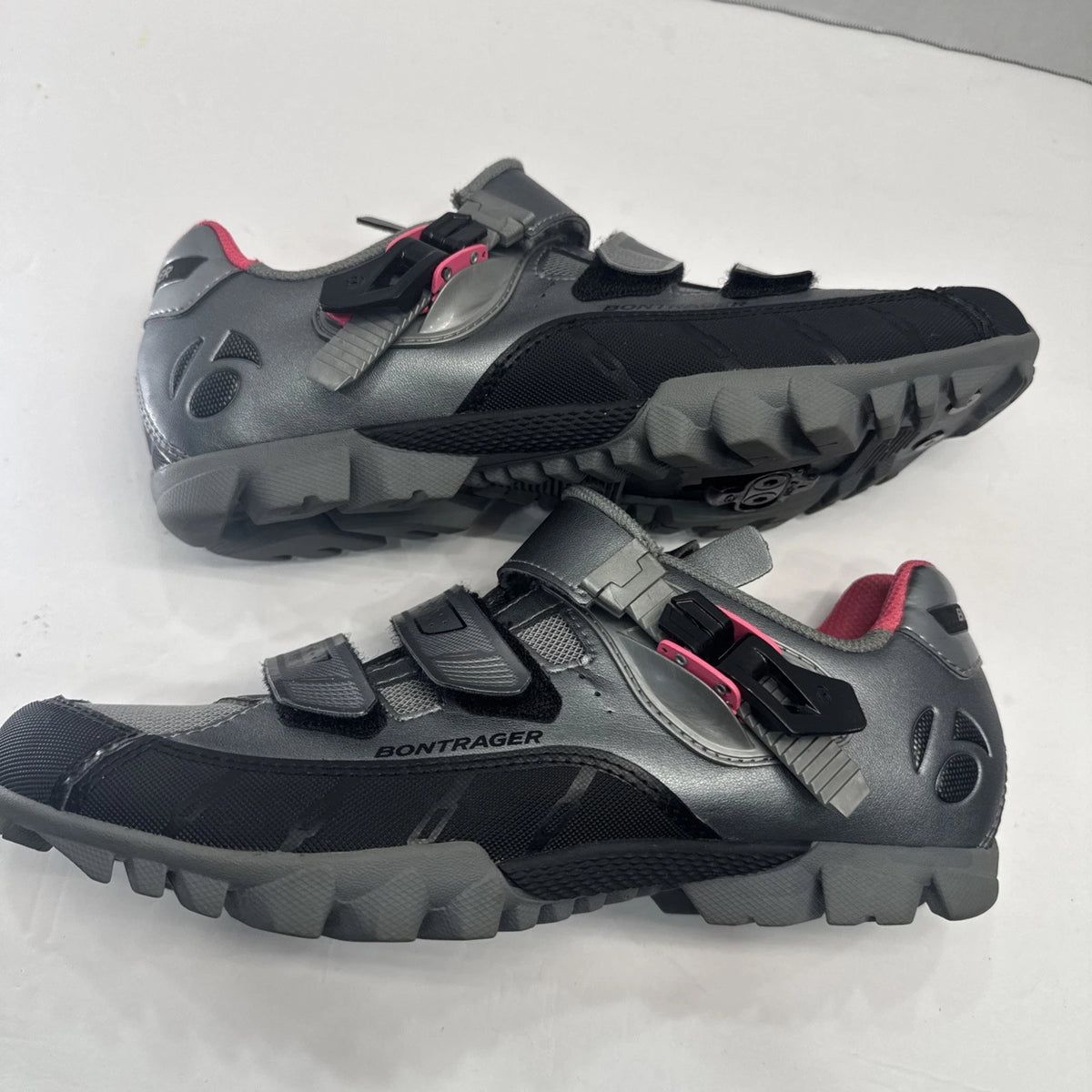 Bontrager Evoke DLX WSD Women’s MTB Cycling Shoes US 10.5 EU 42 Gray Pink