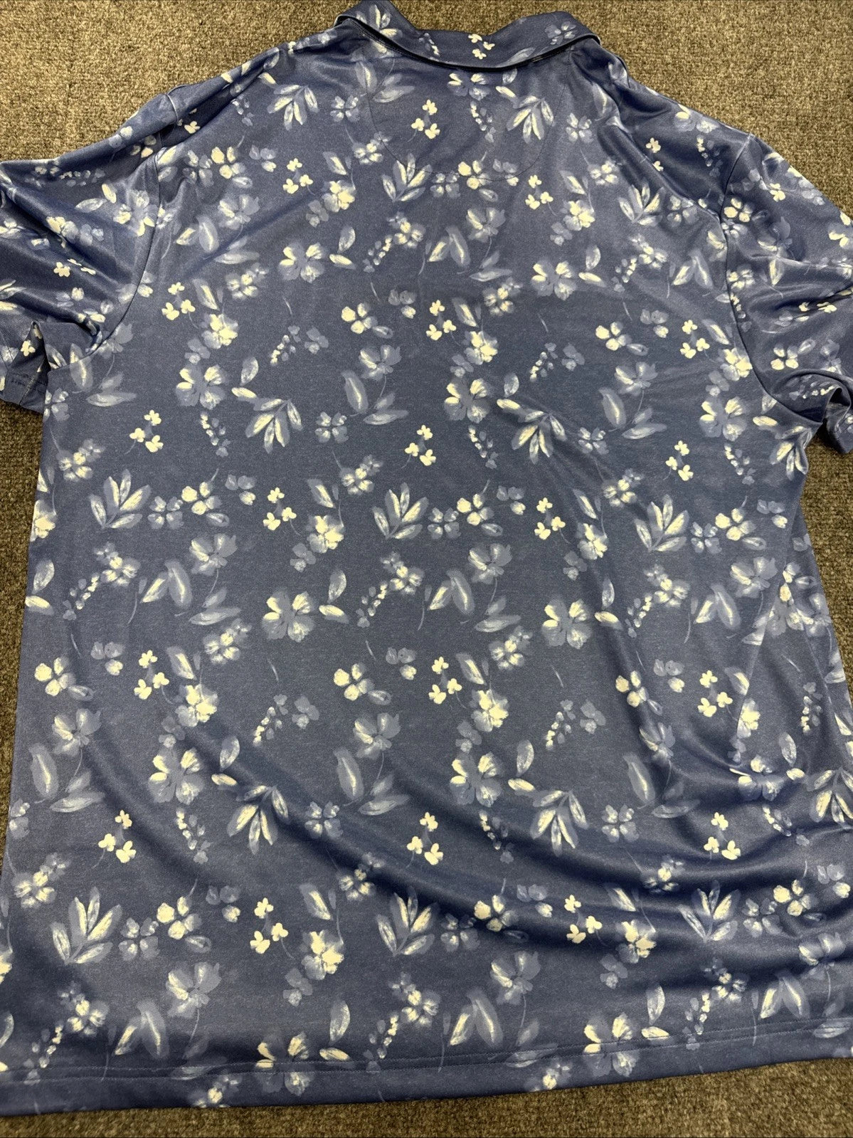 Jack Nicklaus JNKSG000 Floral Golf Polo Men’s XL True Navy NWT
