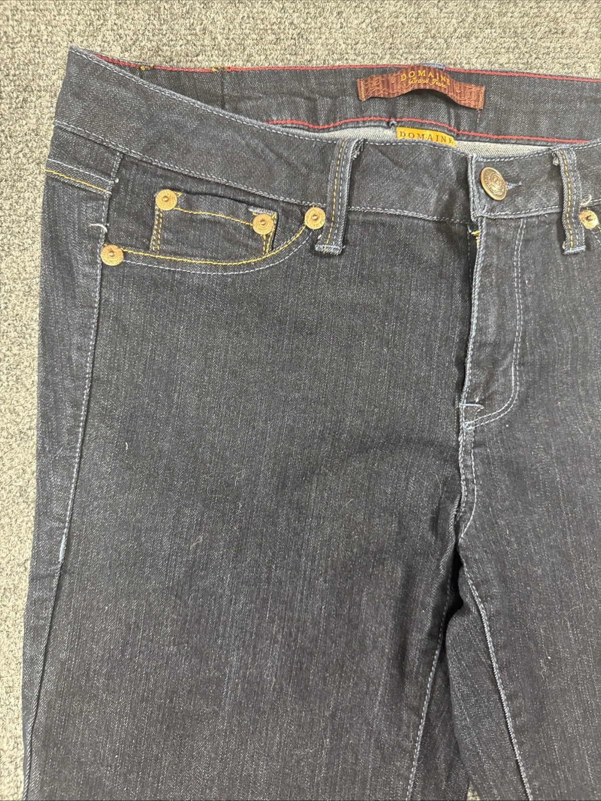 Domaine Grand Jeans Women's Size 13 Dark Wash Skinny Stretch Denim Blue Jeans