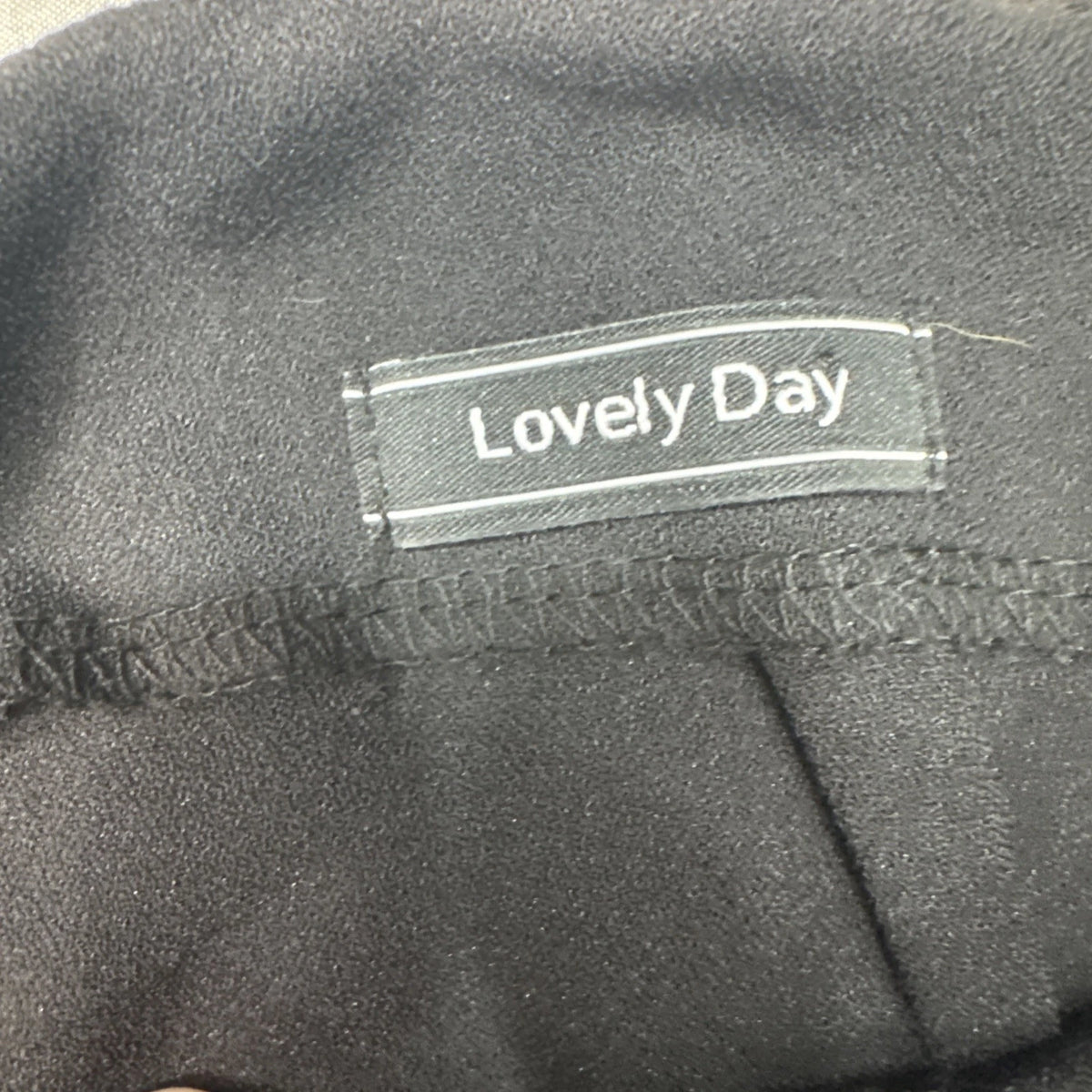 Lovely Day Skort Dress Women's Small Black Made USA Zip Back Casual EUC