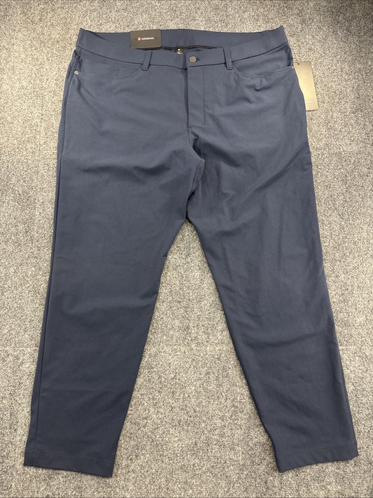 Lululemon ABC Slim-Fit 5-Pocket Pants Men’s 40x30 True Navy Warpstreme NWT