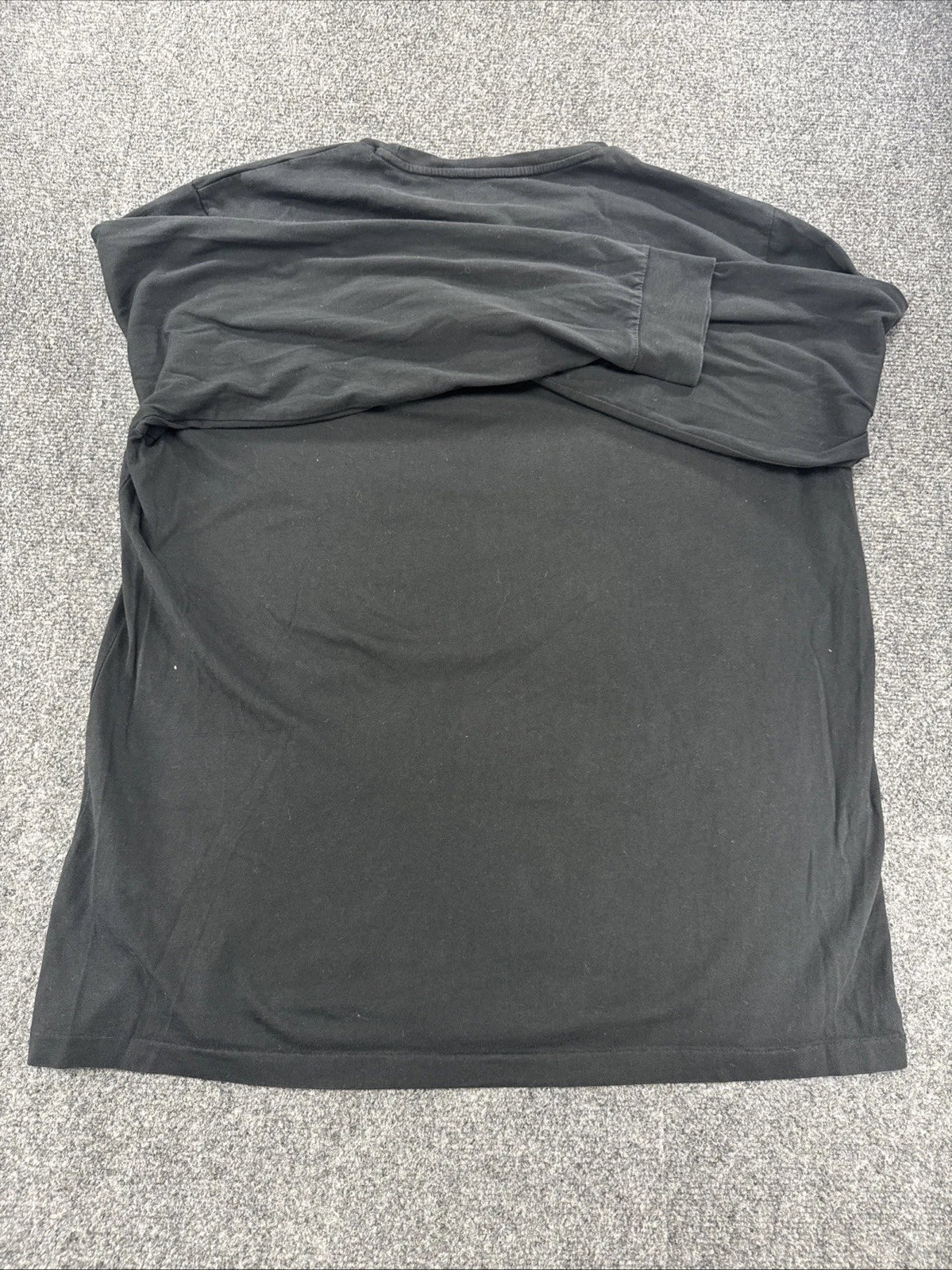 Polo Ralph Lauren Long Sleeve T-Shirt Men's XXL Black Custom Slim Fit Pony
