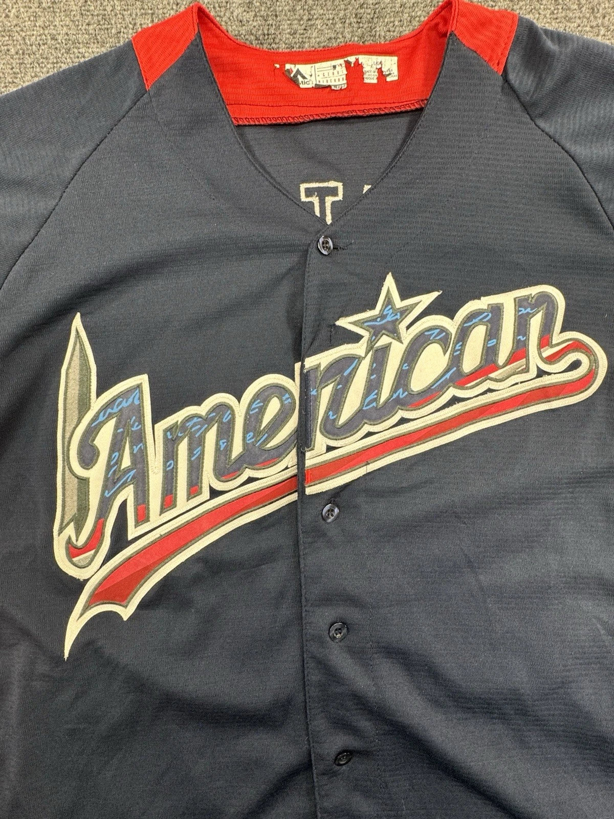 Majestic Mookie Betts 2018 MLB All-Star Jersey Mens L Red Sox Navy Cool Base