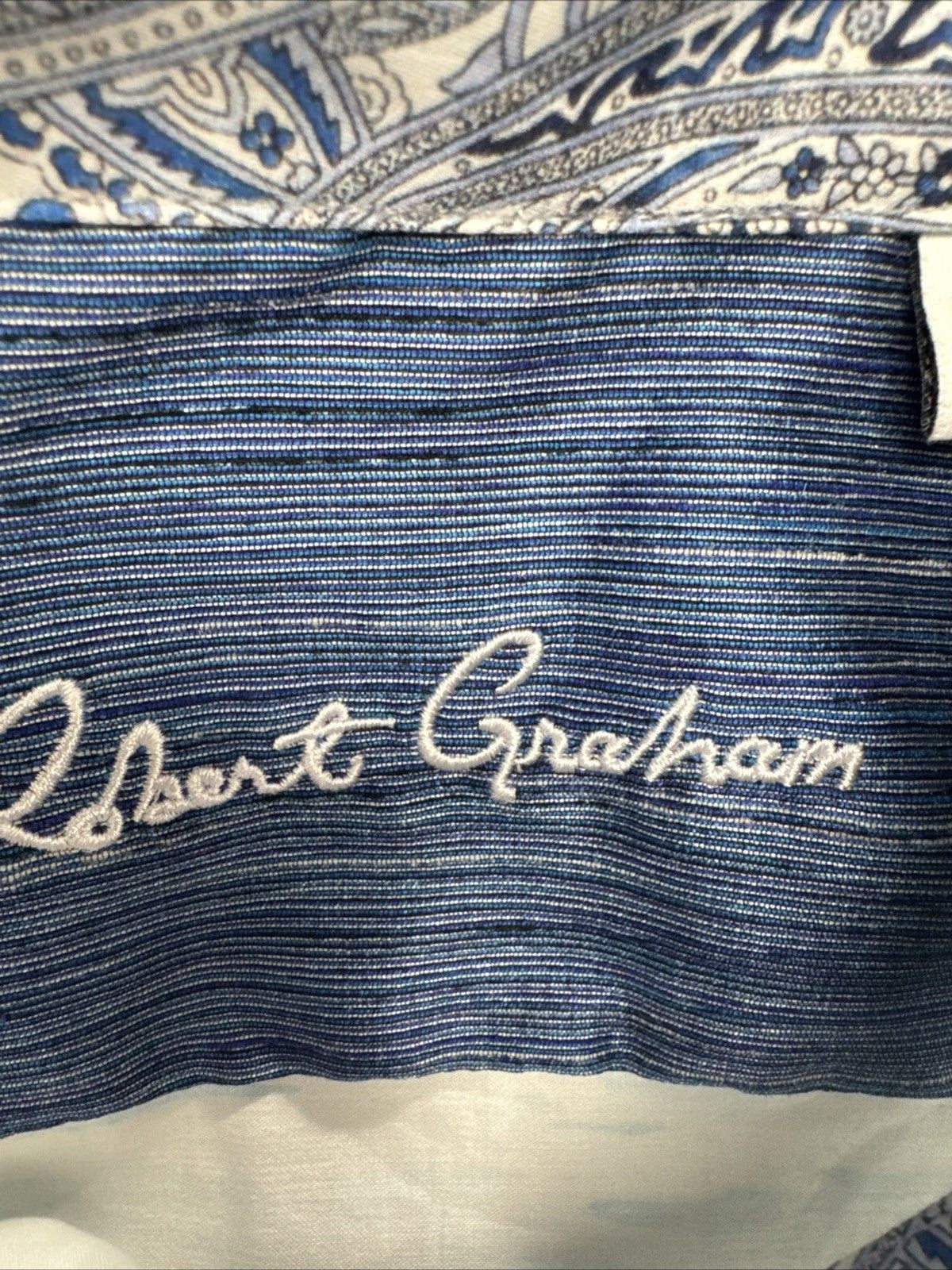 Robert Graham Fulton Shirt Men XL Airplane Cloud Print Short Sleeve NWT $198