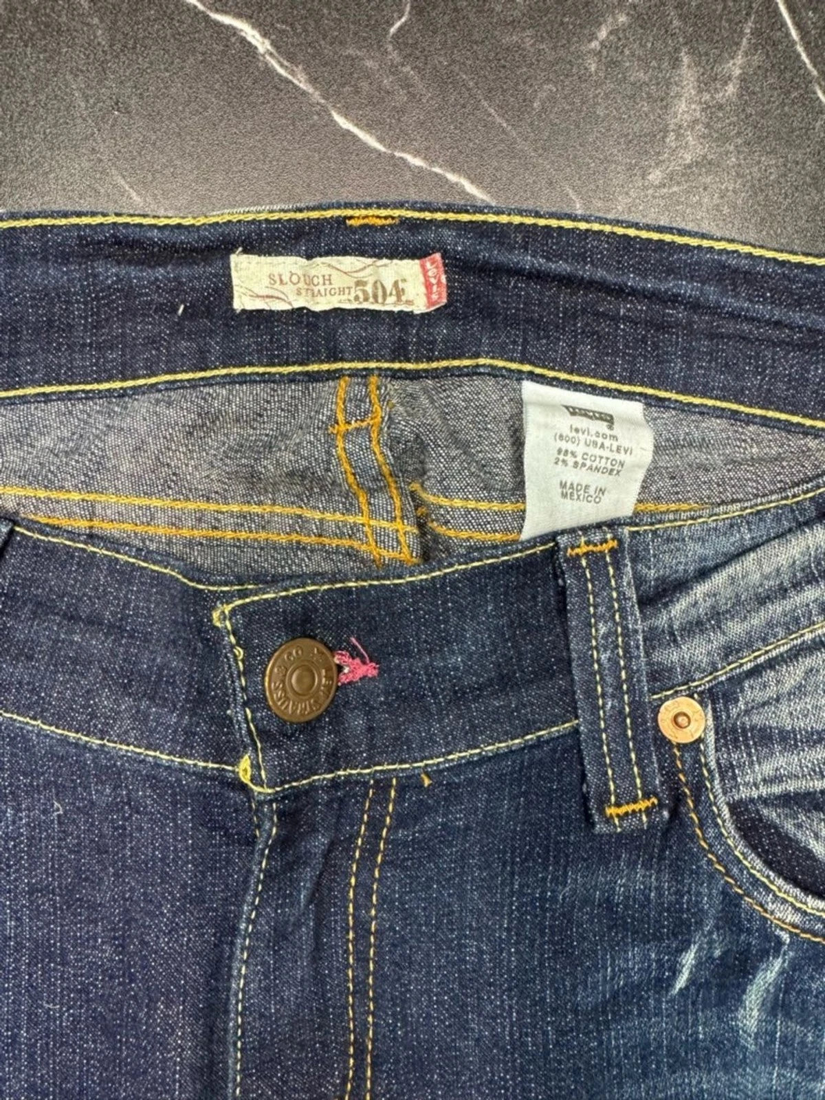 Levi's Y2K Low Rise Bootcut Jeans Women's Juniors 11 Dark Wash Denim EUC