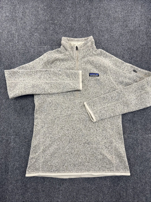 Patagonia Better Sweater 1/4 Zip Women’s S Pelican Gray Fleece Pullover