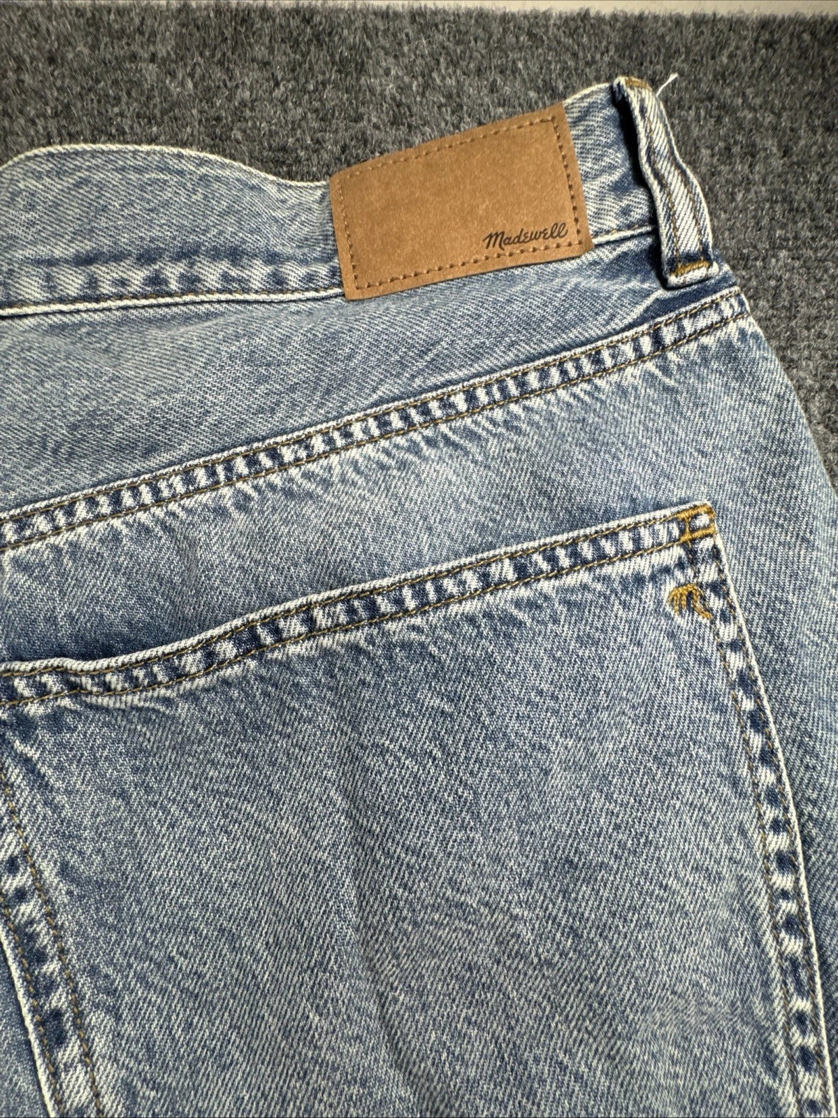 Madewell Superwide-Leg Jeans Women W32 High Rise Wide Leg Light Wash NWT