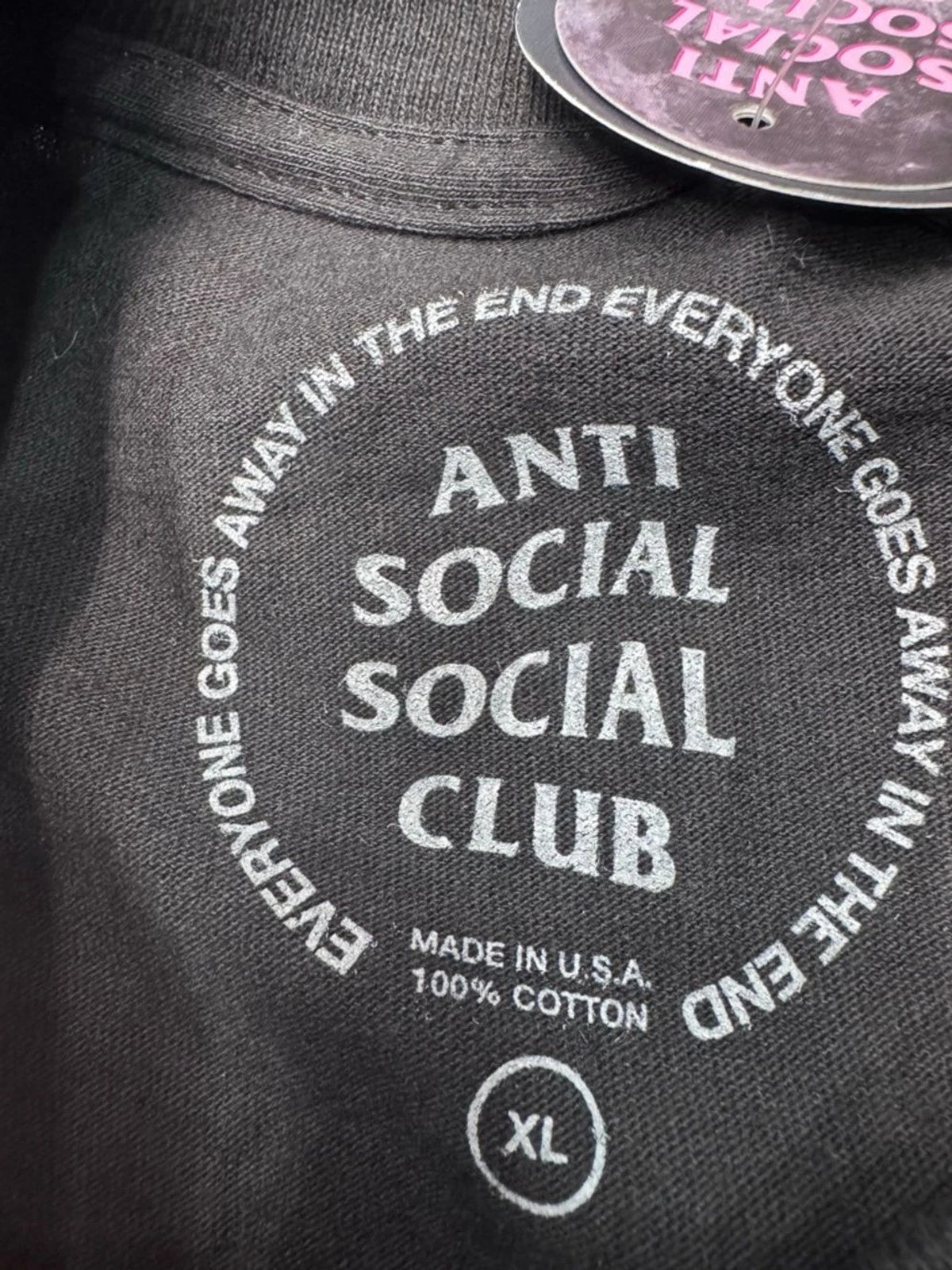 Anti Social Social Club x Sad Boyz Floral Graphic T Shirt Mens XL Black NWT