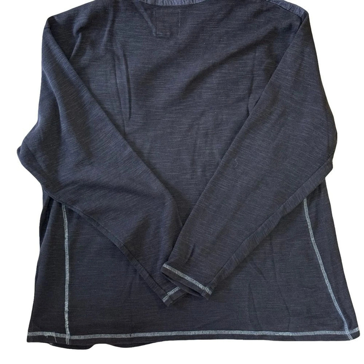 Colours by Alexander Julia Henley Shirt Men’s 2XL Navy Long Sleeve Double Pocket