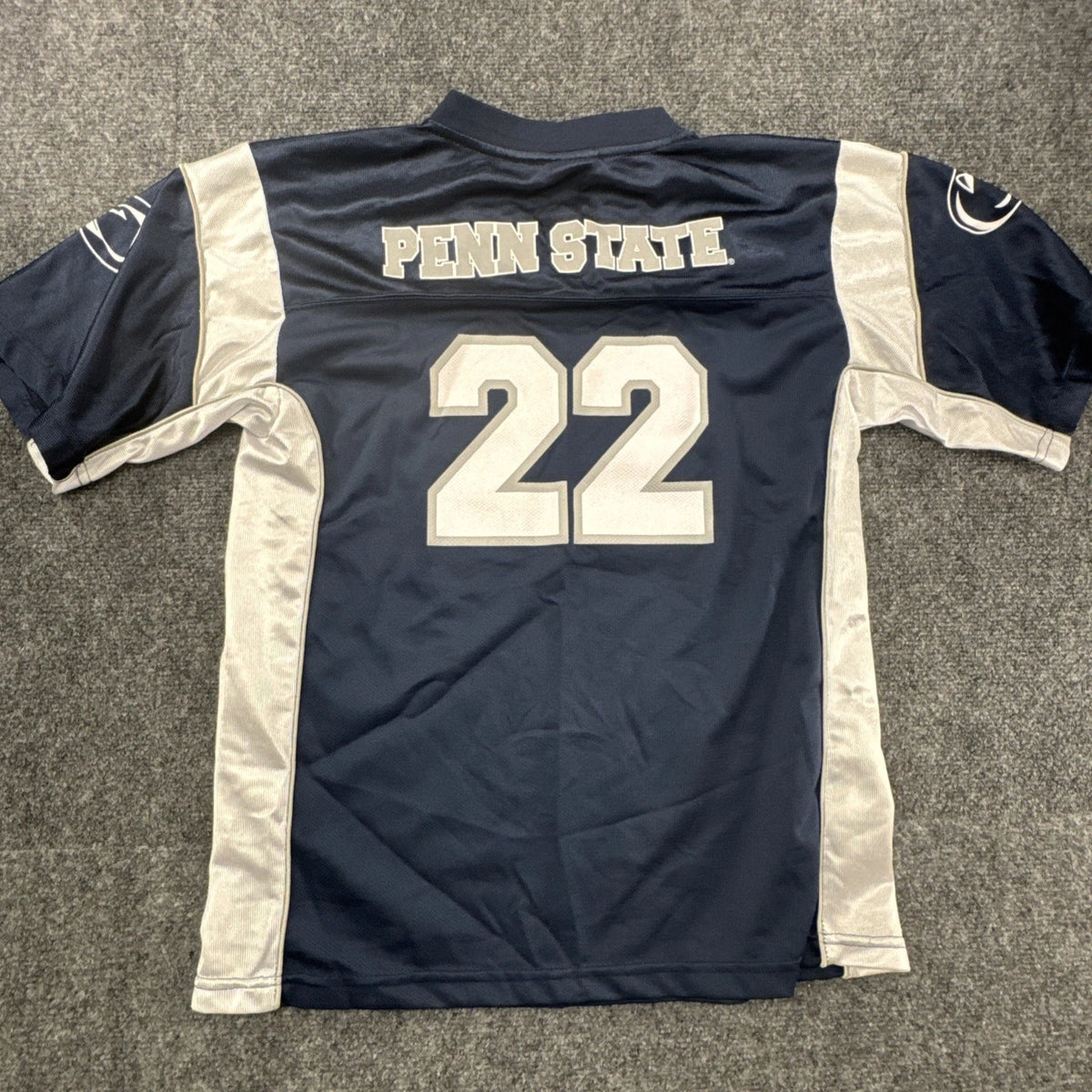 Penn State Nittany Lions #22 NCAA Football Jersey Youth XXL 18 Blue Outerstuff