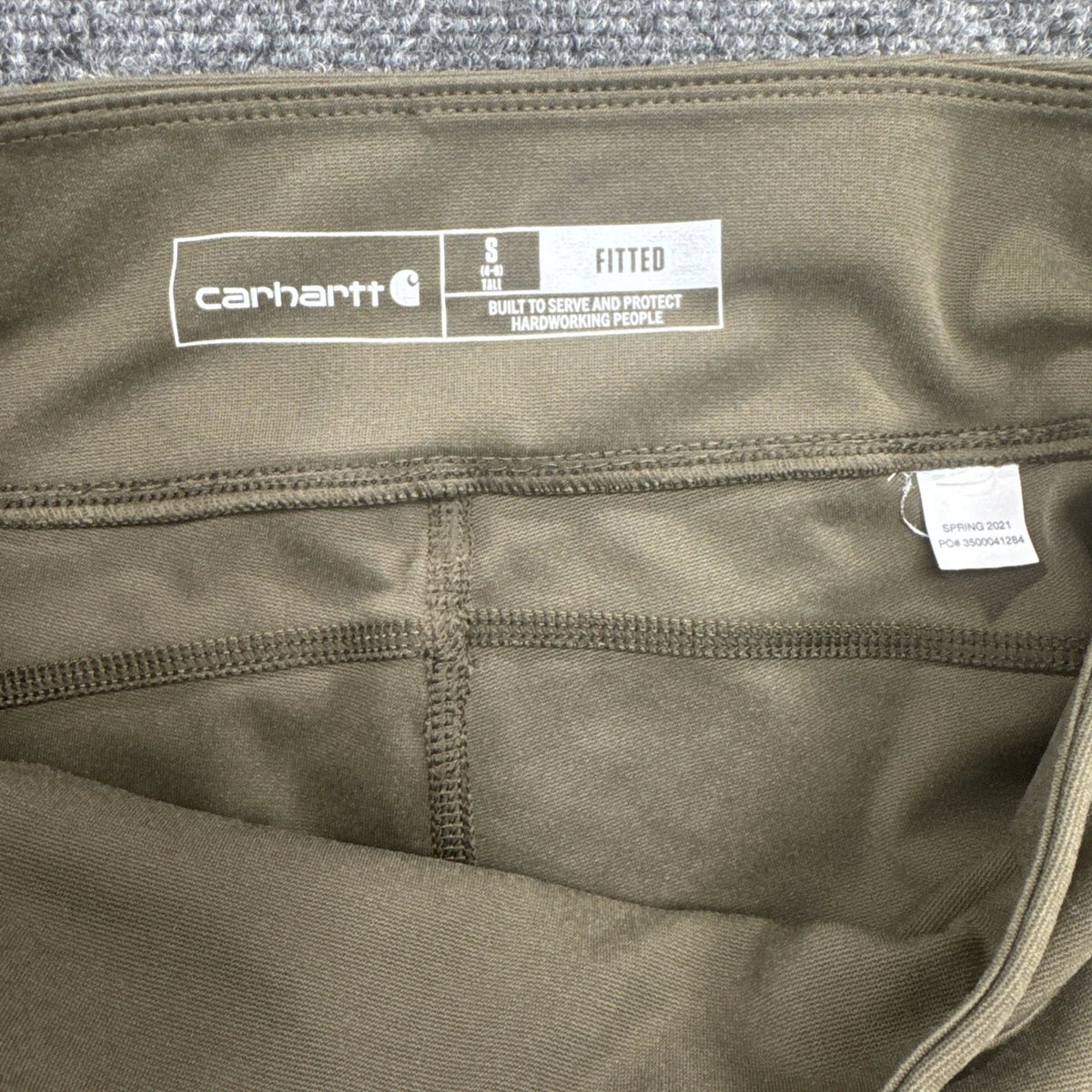 Carhartt Force Fitted Utility Leggings Women’s S Brown BNWOT Stretch Pants