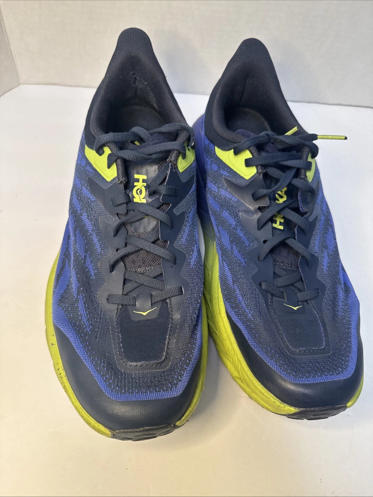 HOKA One One EVO Mafate Men's 11.5 D Cyan Citrus Vibram Trail Running Shoes