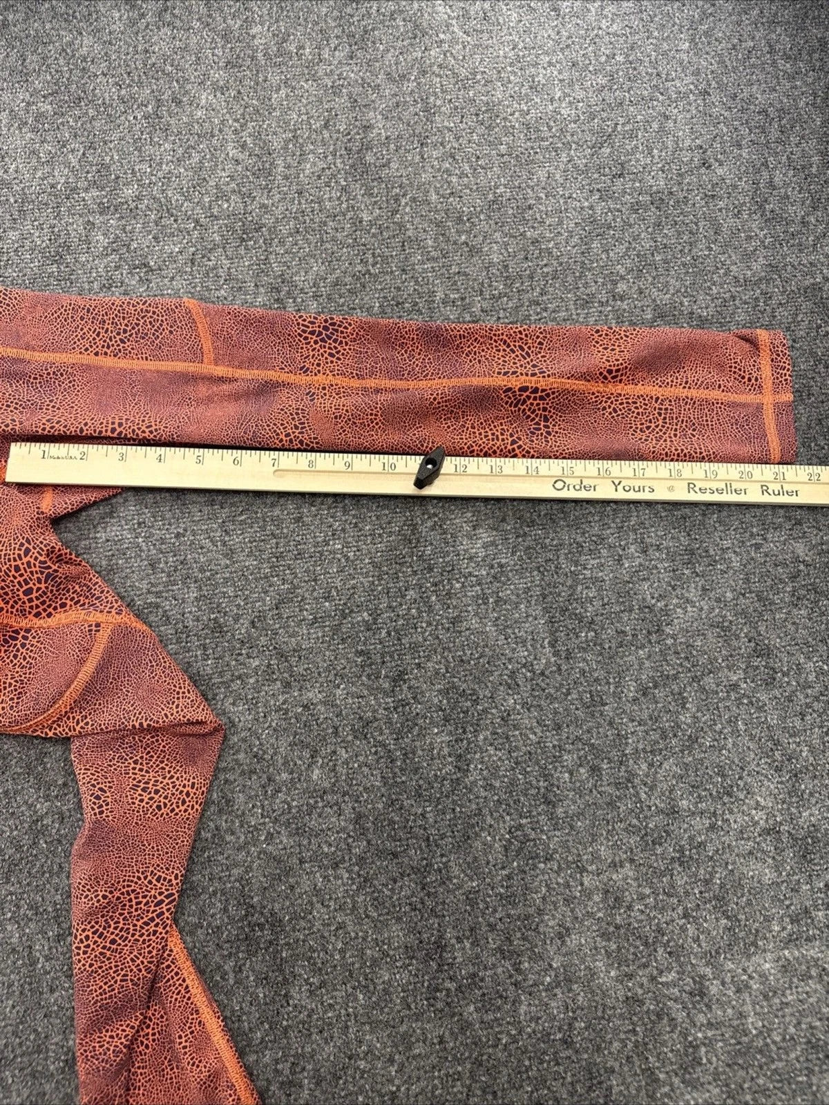 Lululemon Womens Leggings Size 4 Orange Purple Abstract Print High Rise