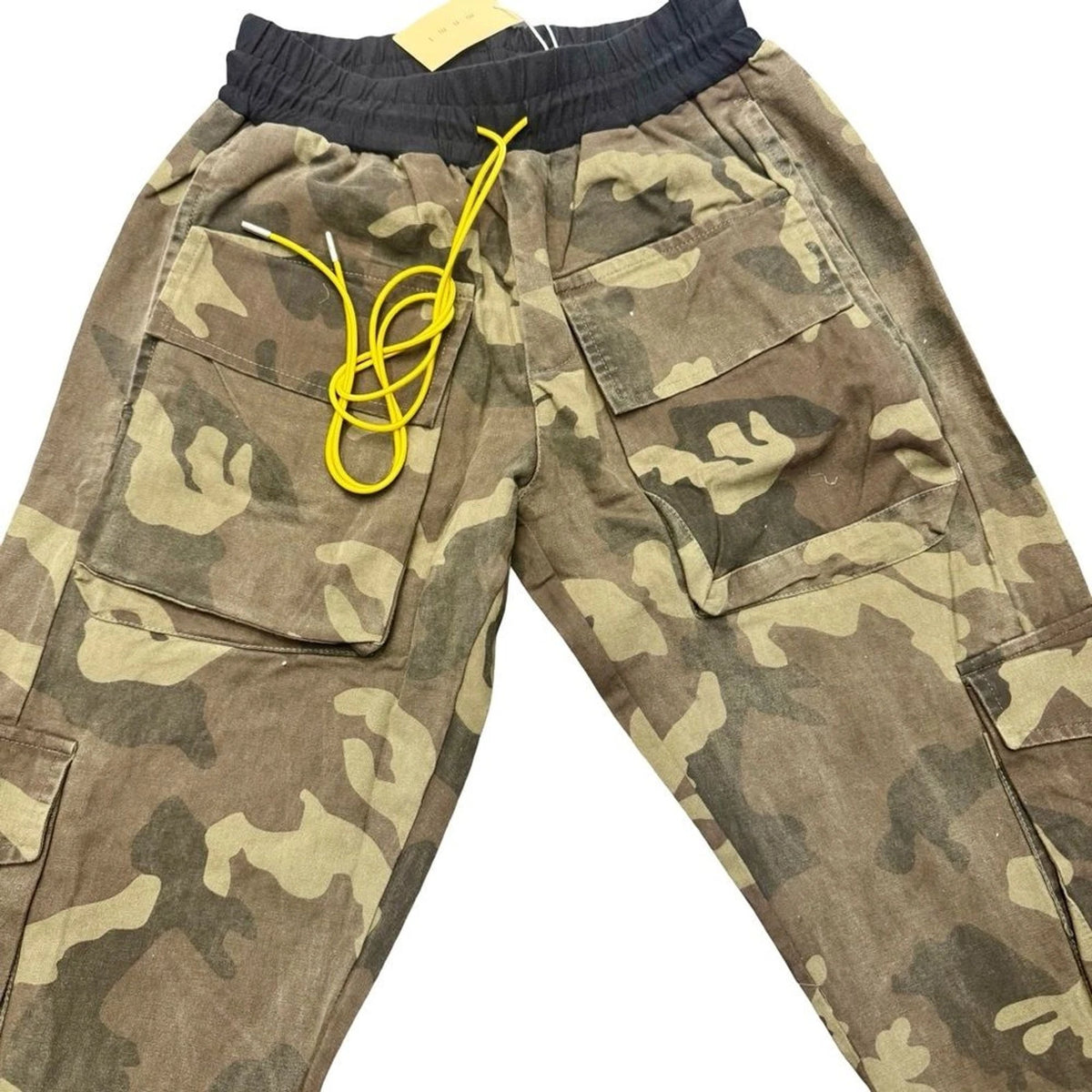 MNML Men's Small Camo Cargo Jogger Pants Contrast Side Tape NWT Streetwear