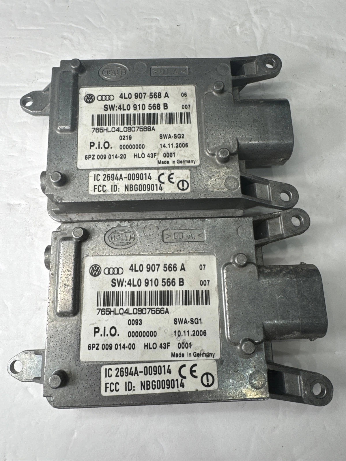 Audi Q7 A8 S8 Blind Spot Module Pair 4L0907566A 4L0907568A Parts Repair