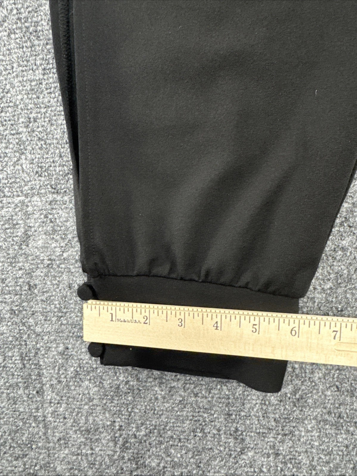 Supply & Demand Womens Black Split Leg Jogger Pants Button Cuff Size L