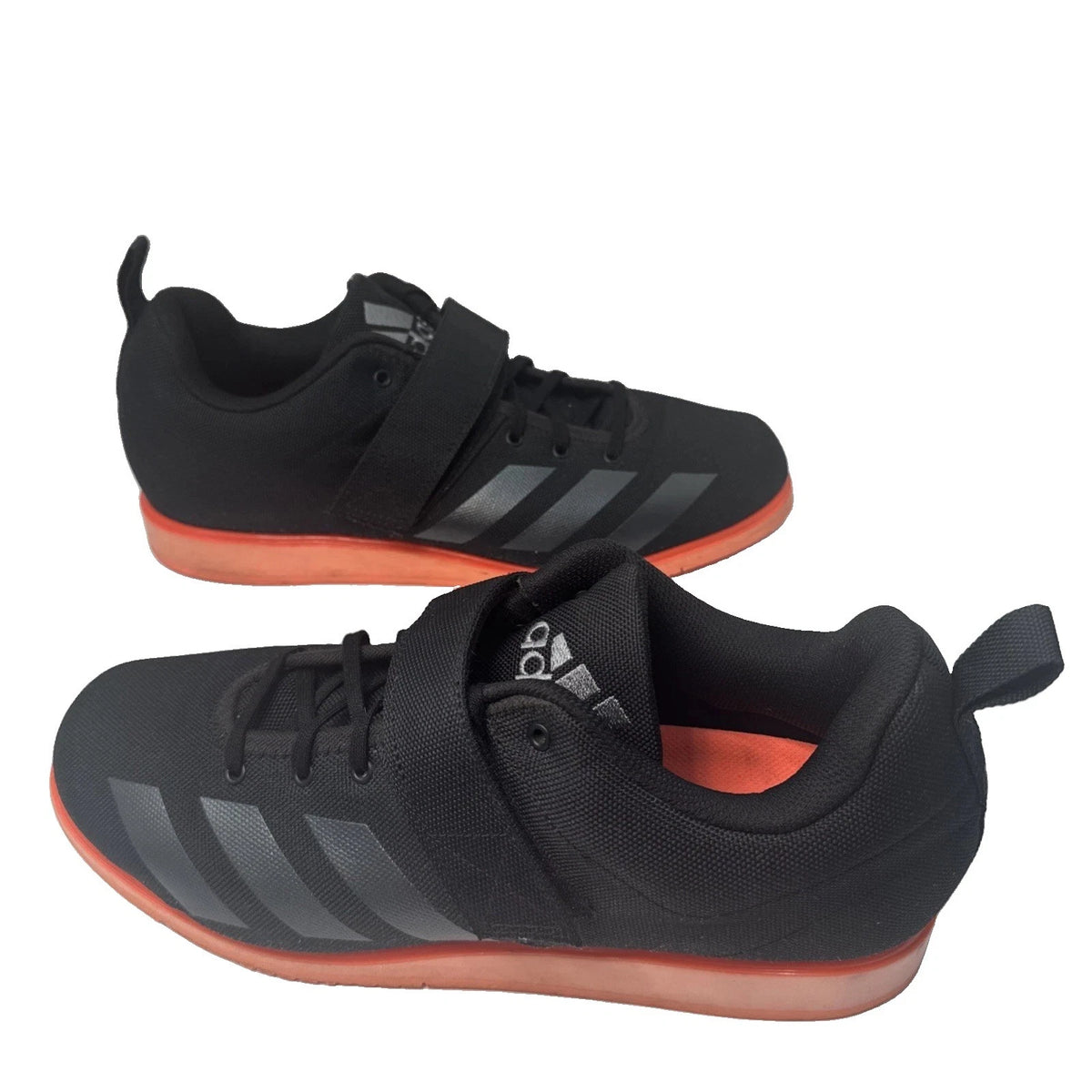 adidas Powerlift 4 Men’s 13.5 Black Signal Coral Weightlifting Shoes EF2981