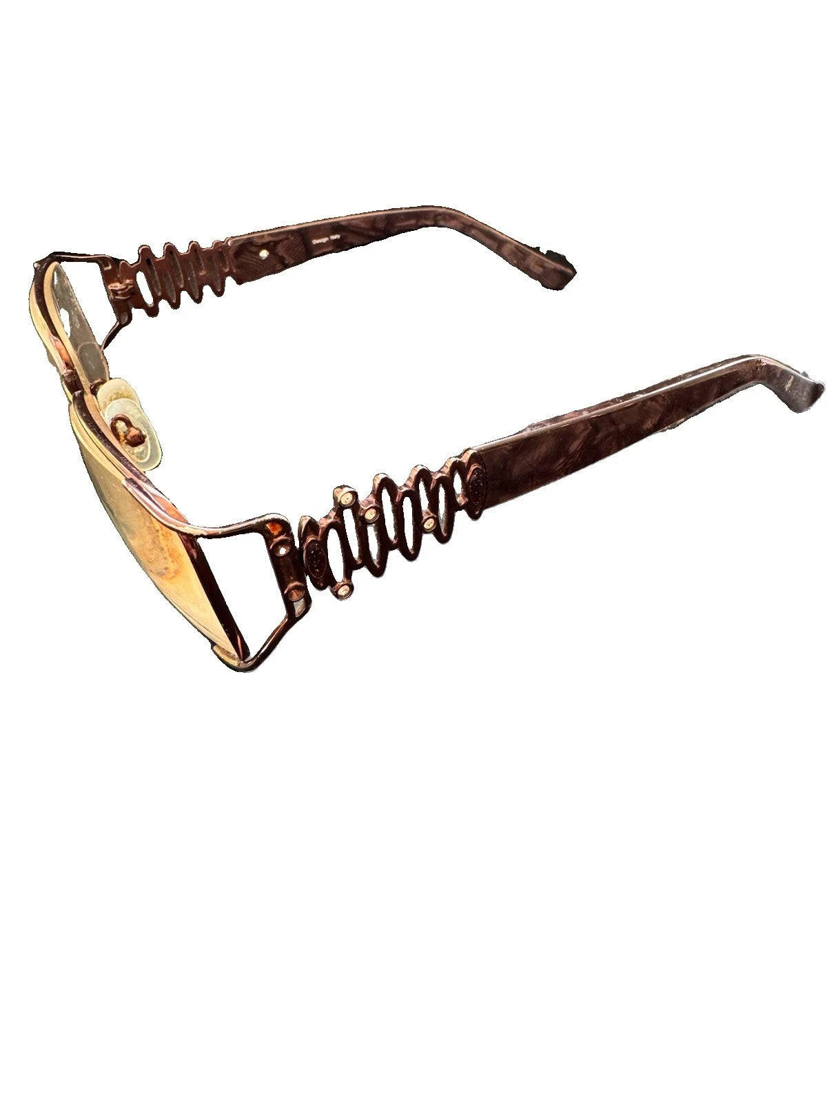 Vintage Y2K Platinum 1755 Design Italy Semi Rimless Eyeglass Frames 54-17