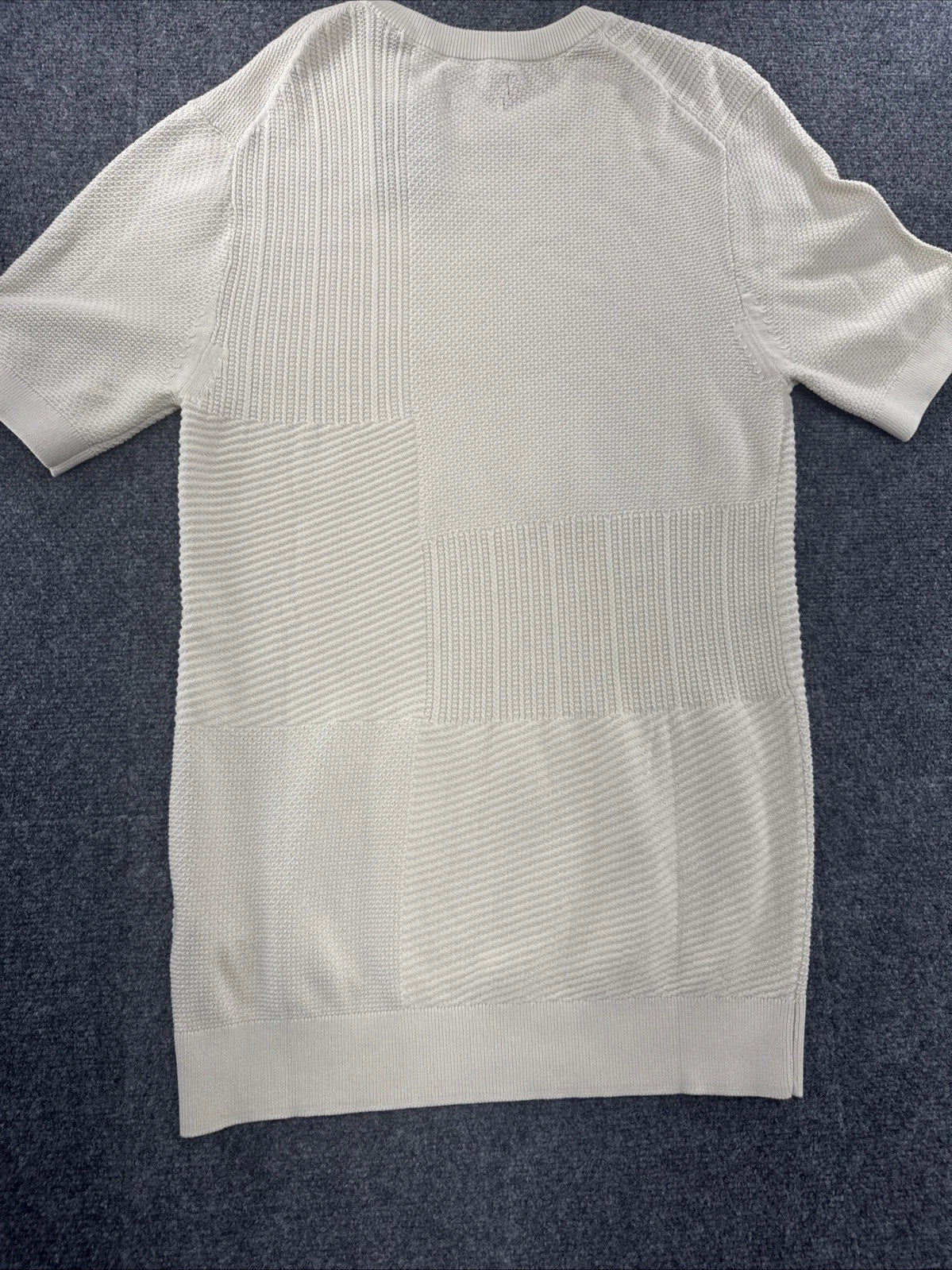 Porter & Ash Refined Structure Knit Top M Cream Modal Blend Quiet Luxury NWT