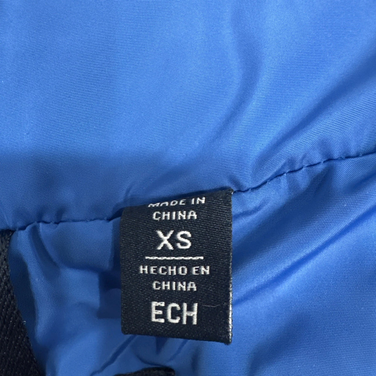 Tommy Hilfiger Puffer Vest Womens XS Blue Quilted Full Zip Lightweight EUC