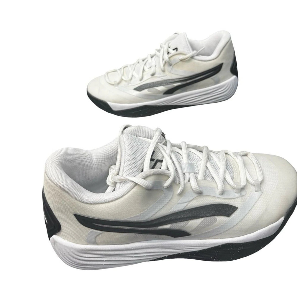 PUMA Stewie 2 Team Womens Basketball Sneakers White Black Size 9 Brand New