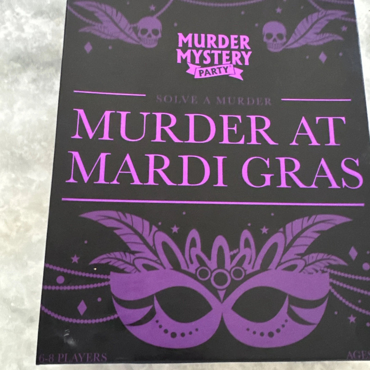 Murder Mystery Adult Party Game Murder at Mardi Gras New In Box Sealed