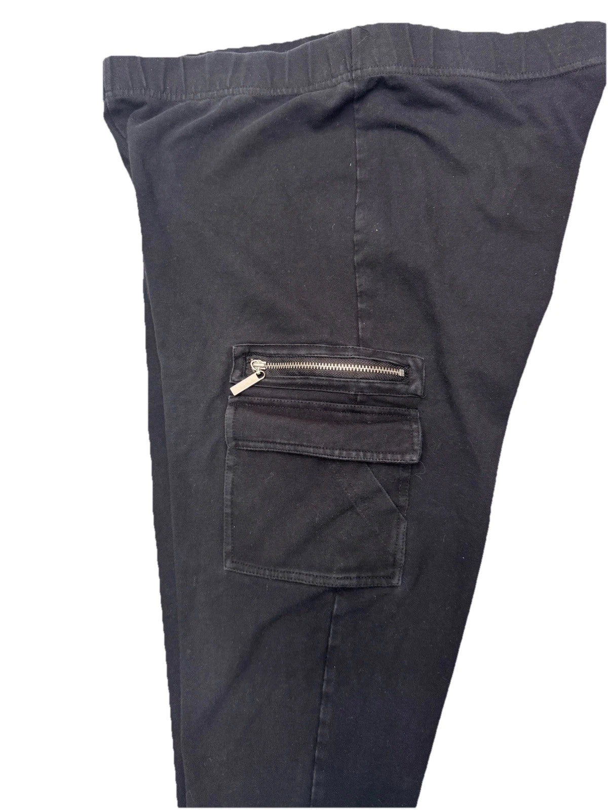 Vintage Michael Kors Black Cargo Pants Womens Medium Zipper Pocket Utility EUC